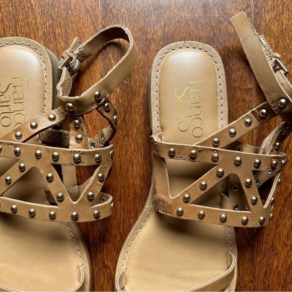 Franco Sarto “Apollo” Gladiator Sandals,  Studded Leather, Open Toe, Size 6 - Picture 6 of 14